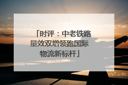 时评：中老铁路量效双增领跑国际物流新标杆